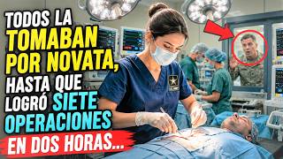 TODOS LA TOMABAN POR NOVATA, HASTA QUE LOGRÓ SIETE OPERACIONES EN DOS HORAS...