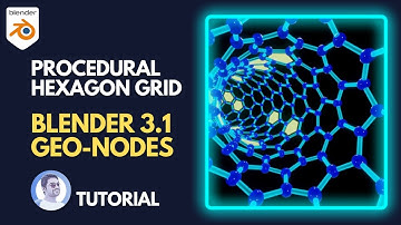 Blender Geometry Nodes Tutorial | Hexagonal Grid Pattern | Motion Graphics