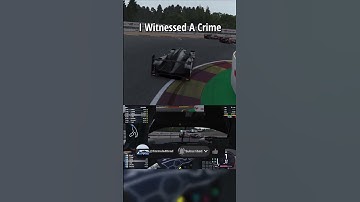Witnessed A Crime #racing #simracing #lemansultimate #lmu #simulator