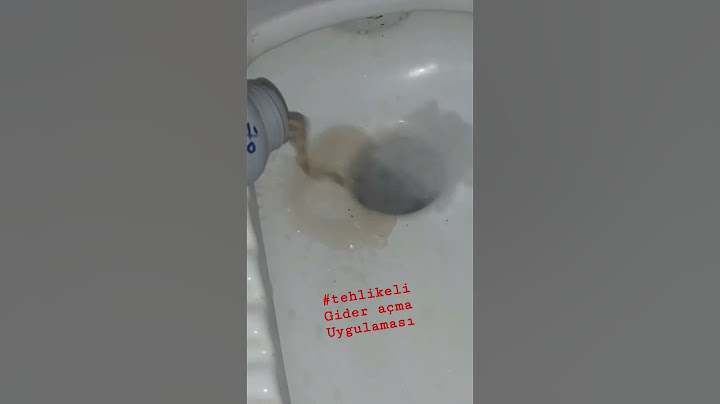 KİMYASAL GİDER AÇICI DÖKEREK TIKANIKLIĞI ACMAK