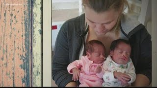 Woman speaks out after twin babies murdered in her arms