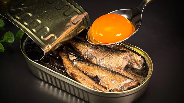Sardines and eggs taste better than meat! A quick breakfast in minutes