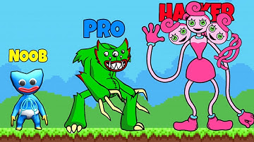 Evolution of Poppy Playtime in Merge Master Blue Monster (Mommy Long Leg vs Bunzo vs Huggy Wuggy)