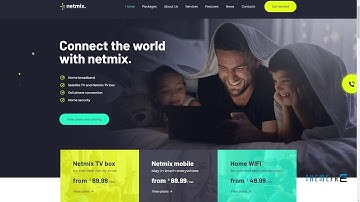 Netmix Broadband and Telecom WordPress Theme      Slamet Merritt