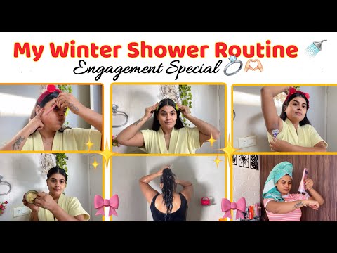 My WINTER ❄️ SHOWER 🚿 Routine 🫶🏻🎀 || 15 Steps Selfcare Shower Routine 🌸
