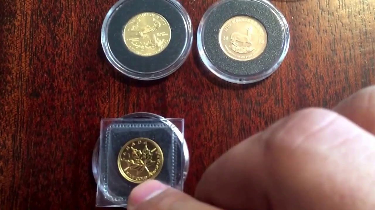 Gold Coin Size Chart