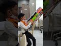HAPPY KID ENJOY BUYING NERF SNIPER GUN IN TOY KINGDOM #nerfgun #snipergun #toykingdom #toyguns
