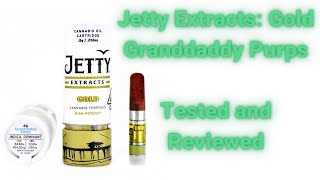 Jetty Extracts Gold: Granddaddy Purps Vape Cartridge Tested and Reviewed.