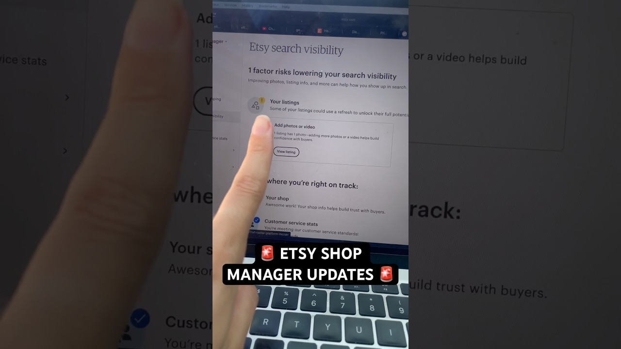 🚨 ETSY SHOP MANAGER UPDATE 🚨 | improve your Etsy listings