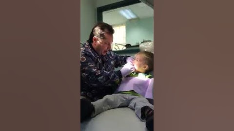 Asher's first dentist visit.