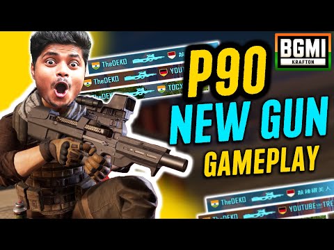 NEW BGMI GUN P90 GAMEPLAY 