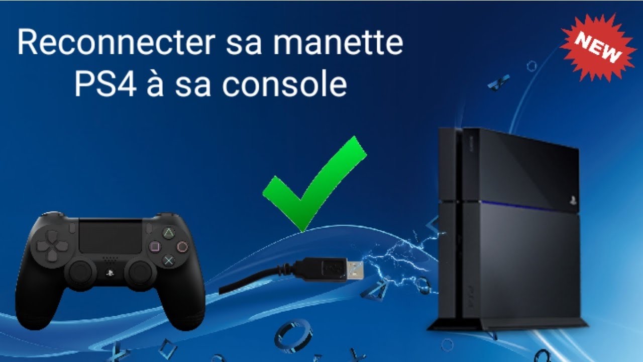 COMMENT RECONNECTER une manette ps4 à une ps4 