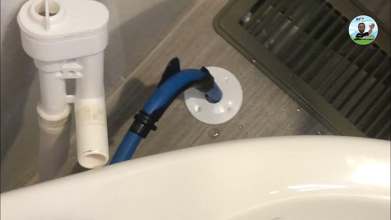 How to fix leaky toilet valve in your RV vacuum breaker valve YouTube