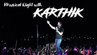 Indian playback singer and Composer KARTHIK Live Concert & TKR college Fest Shiznay 2024 | Tollywood