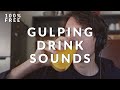 Distinctive gulp sound effects  drinking sounds  royaltyfree download