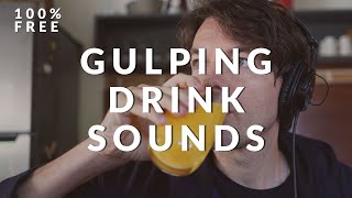 Distinctive Gulp Sound Effects | Drinking Sounds | Royalty-Free Download Resimi