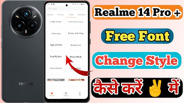 Realme 14 Pro Plus 5g Free Font Style Change Kaise Kare // How To Change Free Font Style In Realme