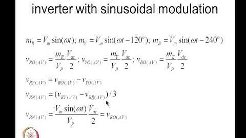 Mod-13 Lec-39 PWM for three-level neutral-point-clamped inverter - II