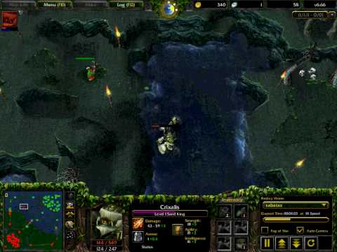 DotA - crixalis get's owned by a range creep