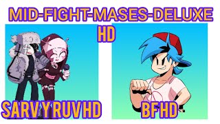 FNF VS SARVENTE'S MID-FIGHT-MASES-HD DELUXE/HARD/FULL WEEK/FNF MOD