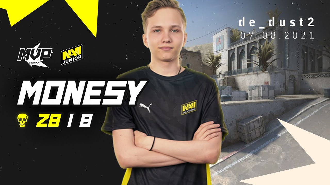 MVP CSGO POV: NaVi Junior m0NESY (28/8) vs VP.Prodigy (de_dust2) @ WePlay Academy League