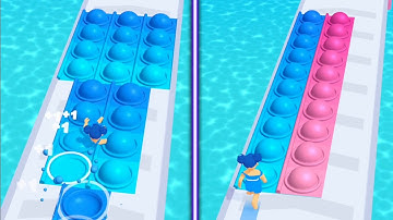 Pop It Run 🔵🍡🔴 All Levels Gameplay Android,ios