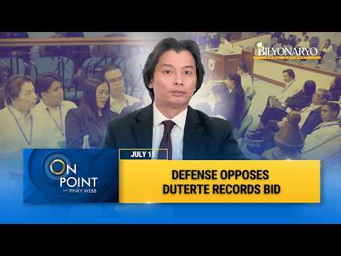 Defense challenges subpoena bid for VP Sara Duterte's financial records | Atty. Michael Poa