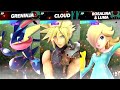 Super Smash Bros Ultimate Amiibo Fights – 11pm Finals Greninja vs Cloud vs Rosalina