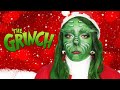 MRS GRINCH COSPLAY CHALLENGE (The Grinch Makeup Tutorial - Body Paint and Costume)