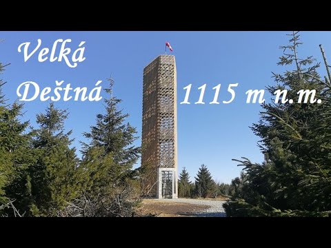 Velká Deštná - rozhledna, Orlické hory z dronu DJI Spark.