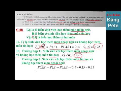 Video ĐỀ CUỐI KỲ XÁC SUẤT THỐNG KÊ - ĐẠI HỌC SÀI GÒN (P1) - youtube