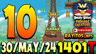 Angry Birds Friends Level 10 Tournament 1401 Highscore POWER-UP walkthrough