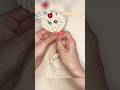 Macrame Heart Keychain Tutorial | Valentine Gift Idea #shorts #keychain #love #heart #macrame #gift