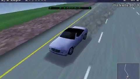 Need For Speed 3 Hot Pursuit running under VMware Player