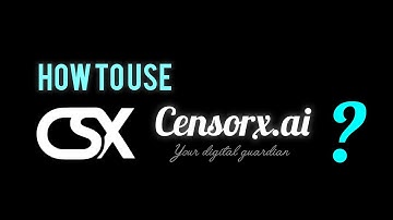 how to use censorx ?