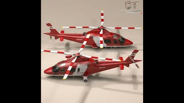 3D Model of AW109 Air Ambulance Review