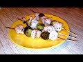 Весёленькие шашлычки в духовке из курицы. Детское меню.