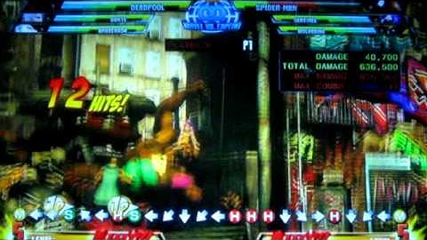 MvC3 - Deadpool Midscreen Combo "Quick as the Wind!"
