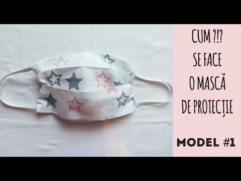 Cum sa faci o Masca de protectie - fara masina de cusut - Model #1