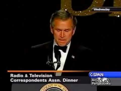 Bush laughs at no WMD in Iraq