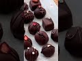 Home-made Valentine&#39;s Day chocolate truffles #shorts