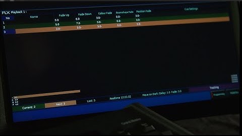 Session 4 - Cues, playbacks and UDKs - FLX Training