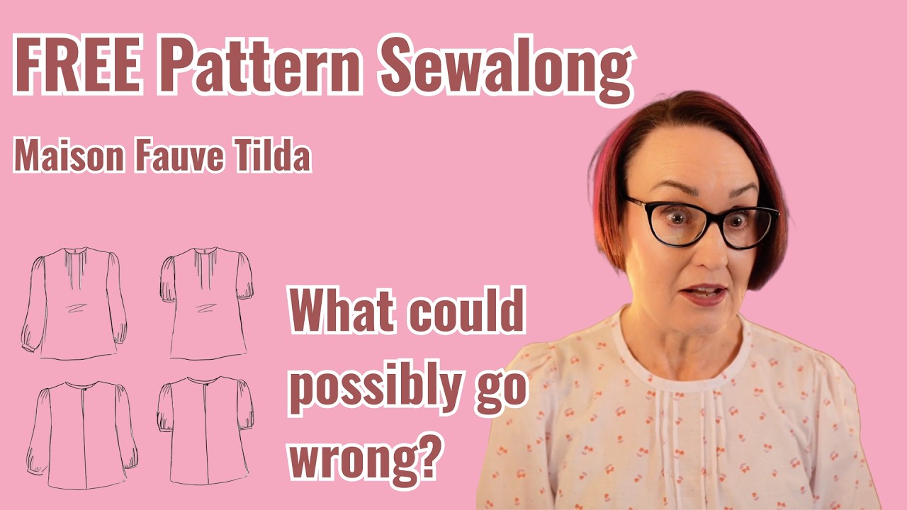 Blouse Sew Along: Free Maison Fauve Tilda Pattern for Cruise Wardrobe #sewalong #cruisewardrobe