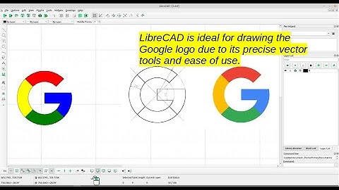 How to Draw the Google Logo: Simple Steps Using LibreCAD