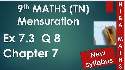 9th maths chapter 7 exercise 7.3 question 8 tn samacheer hiba maths