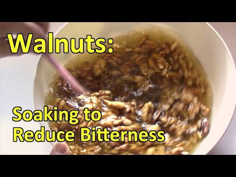 Walnut Washing To Remove Tannins - Not Freeze Dried