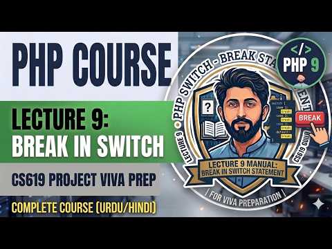 Lecture 9 - Break in Switch Statement in Urdu/Hindi | CS619 Final Year Project Viva Preparation