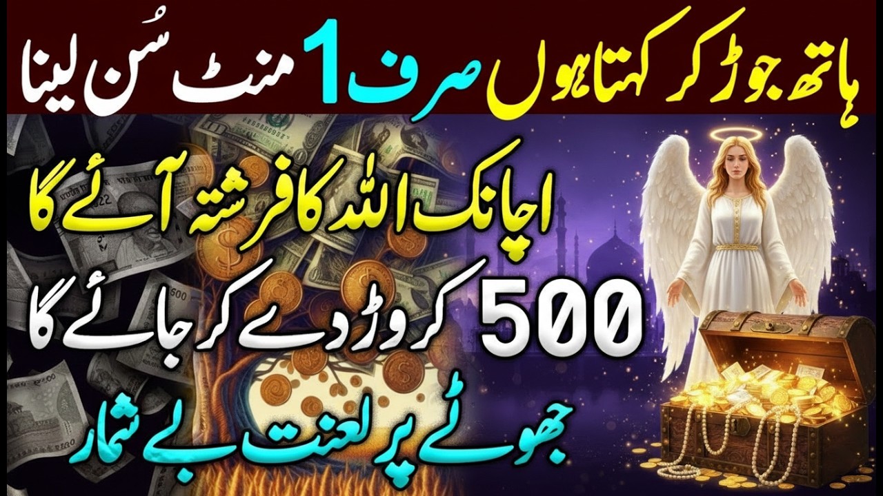 🟢 Hath Jor Kar Kehta Hun… Ye Wazifa Kar Lo! | Dolat Ki Barish 💸 | Sirf 1 Wazifa = 500 Karor Ki Dolat