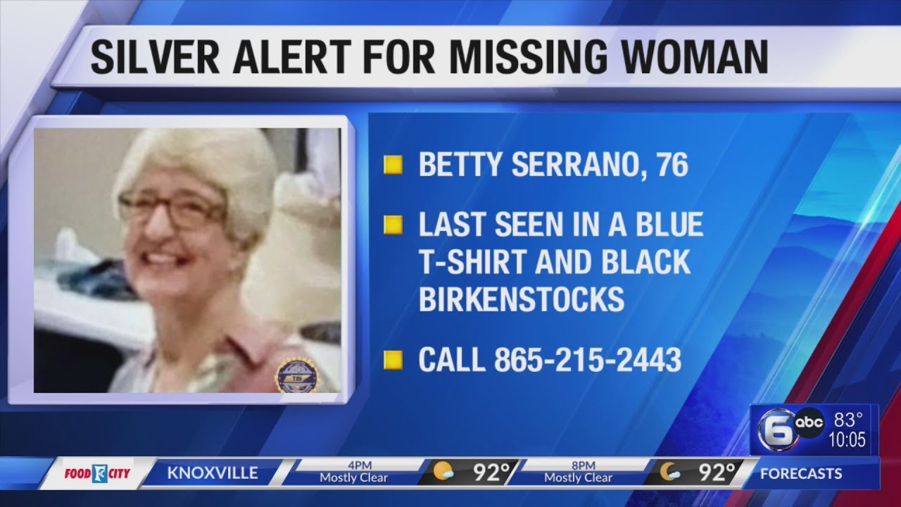 Silver Alert Issued for Woman Missing from Knox County - YouTube
