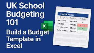 UK School Budgeting 101 – Build a Budget Template in Excel